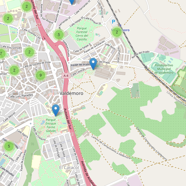 Thumbnail Mapa de aparcamientos en Valdemoro