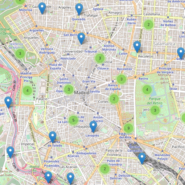 Mapa de aseos en Madrid Thumbnail