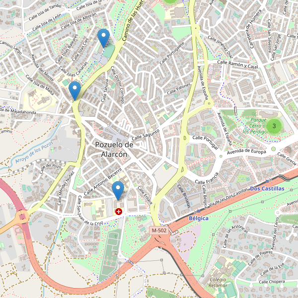 Mapa de aseos en Pozuelo de Alarcón Thumbnail