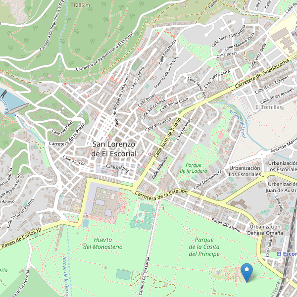 Mapa de aseos en San Lorenzo de El Escorial Thumbnail