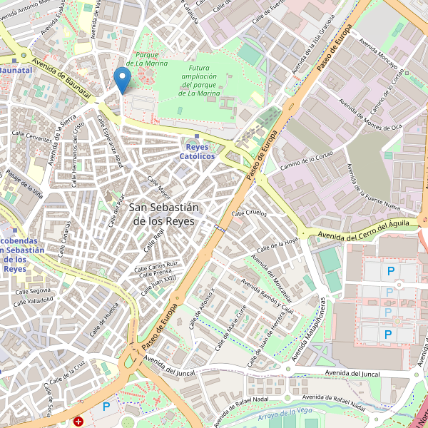 Mapa de aseos en San Sebastián de los Reyes Thumbnail