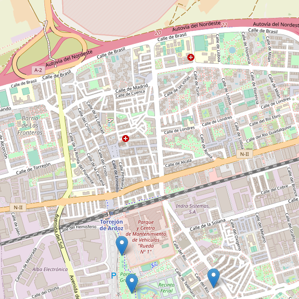 Mapa de aseos en Torrejón de Ardoz Thumbnail