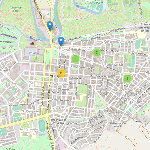 Mapa de bares en Aranjuez Thumbnail