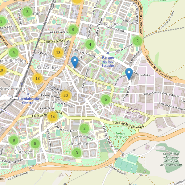 Mapa de bares en Fuenlabrada Thumbnail
