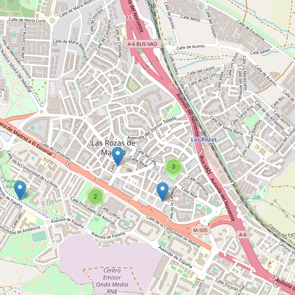 Mapa de bares en Las Rozas de Madrid Thumbnail