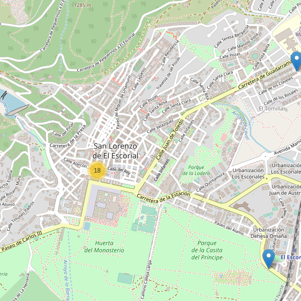 Mapa de bares en San Lorenzo de El Escorial Thumbnail