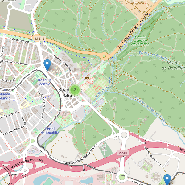 Mapa de cajeros-automaticos en Boadilla del Monte Thumbnail
