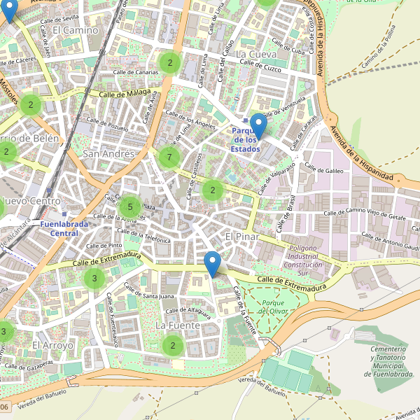 Mapa de cajeros-automaticos en Fuenlabrada Thumbnail