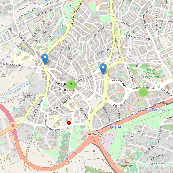 Mapa de cajeros-automaticos en Pozuelo de Alarcón Thumbnail