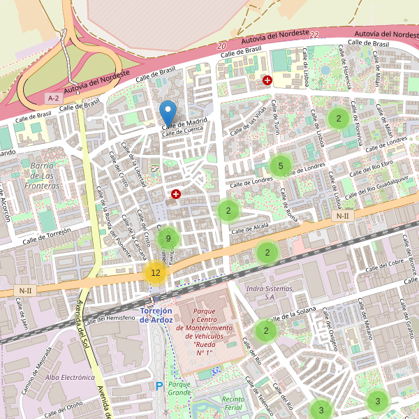 Mapa de cajeros-automaticos en Torrejón de Ardoz Thumbnail