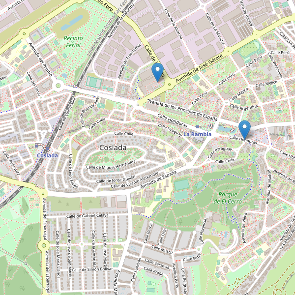 Thumbnail Mapa de cines en Coslada