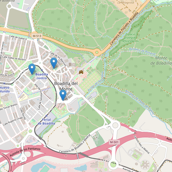 Mapa de escuelas en Boadilla del Monte Thumbnail