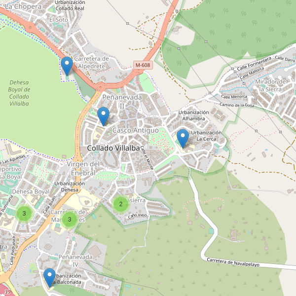 Mapa de escuelas en Collado Villalba Thumbnail