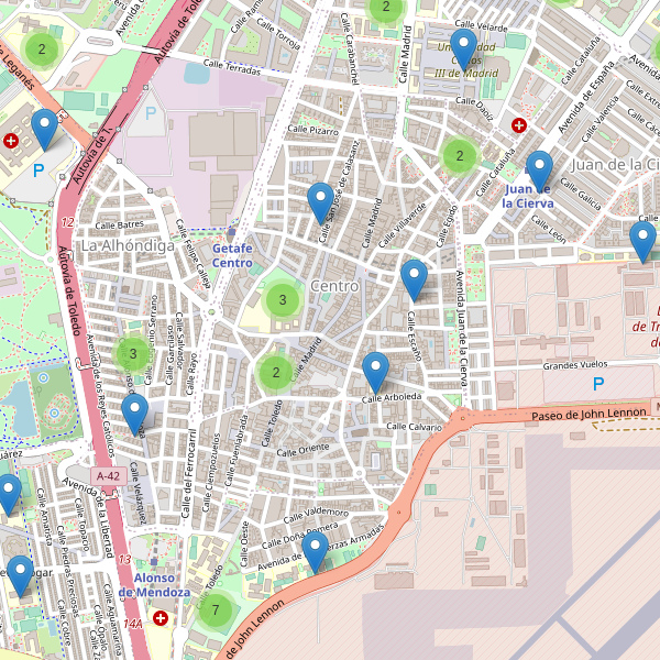 Mapa de escuelas en Getafe Thumbnail