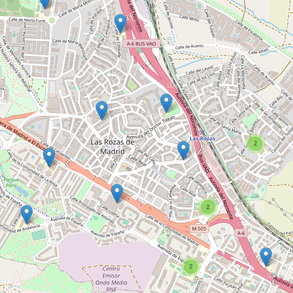 Mapa de escuelas en Las Rozas de Madrid Thumbnail