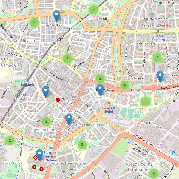Mapa de escuelas en Leganés Thumbnail