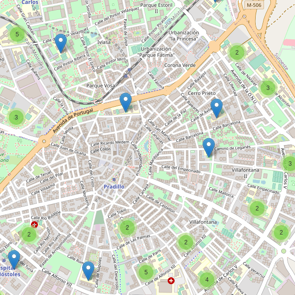 Mapa de escuelas en Móstoles Thumbnail