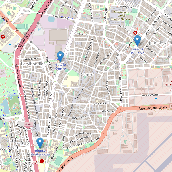 Mapa de estaciones en Getafe Thumbnail