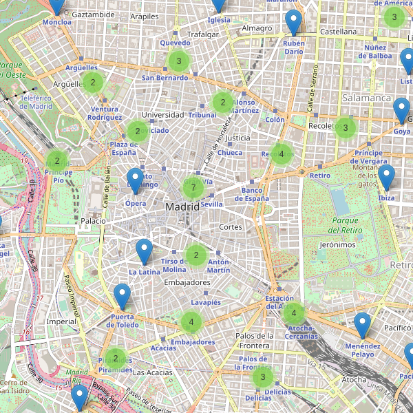 Mapa de estaciones en Madrid Thumbnail