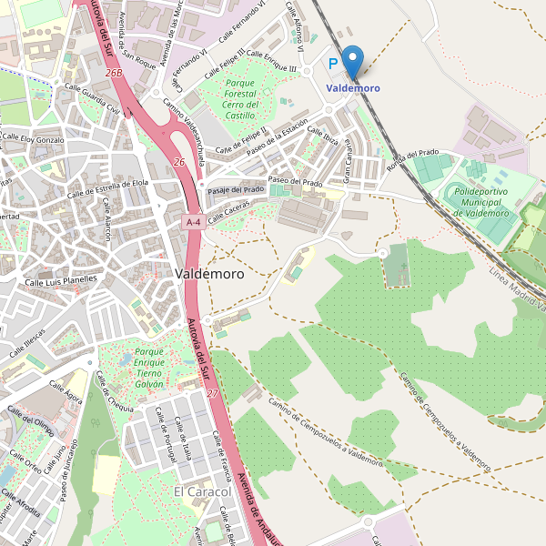 Mapa de estaciones en Valdemoro Thumbnail