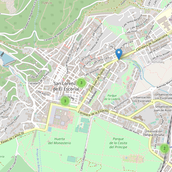 Thumbnail Mapa de farmacias en San Lorenzo de El Escorial