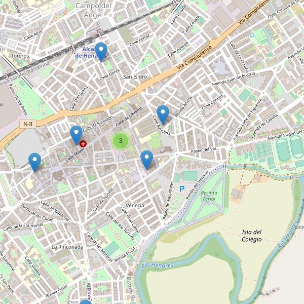 Thumbnail Mapa de hoteles en Alcalá de Henares