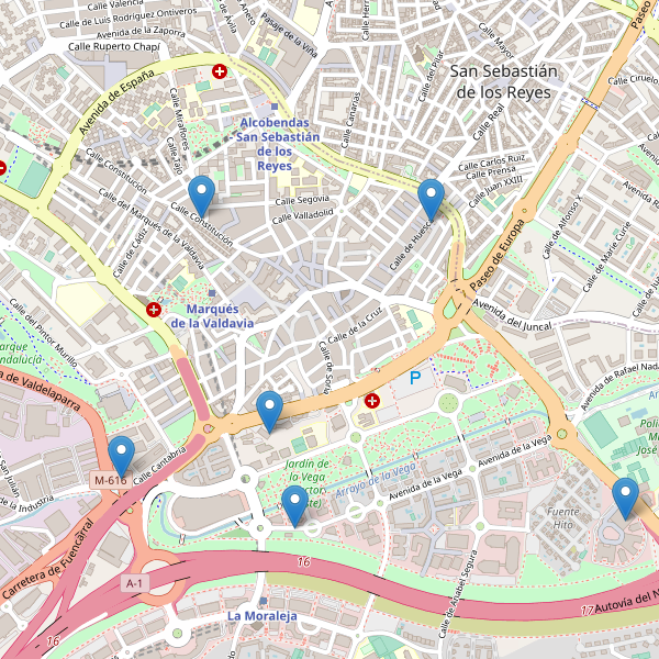 Thumbnail Mapa de hoteles en Alcobendas