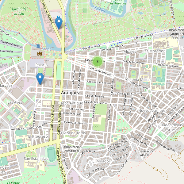 Mapa de hoteles en Aranjuez Thumbnail