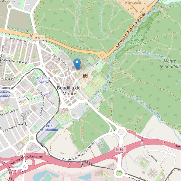 Thumbnail Mapa de hoteles en Boadilla del Monte