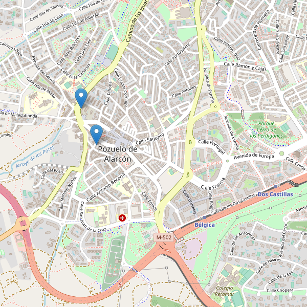 Thumbnail Mapa de hoteles en Pozuelo de Alarcón