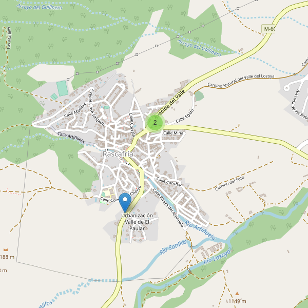 Thumbnail Mapa de hoteles en Rascafría