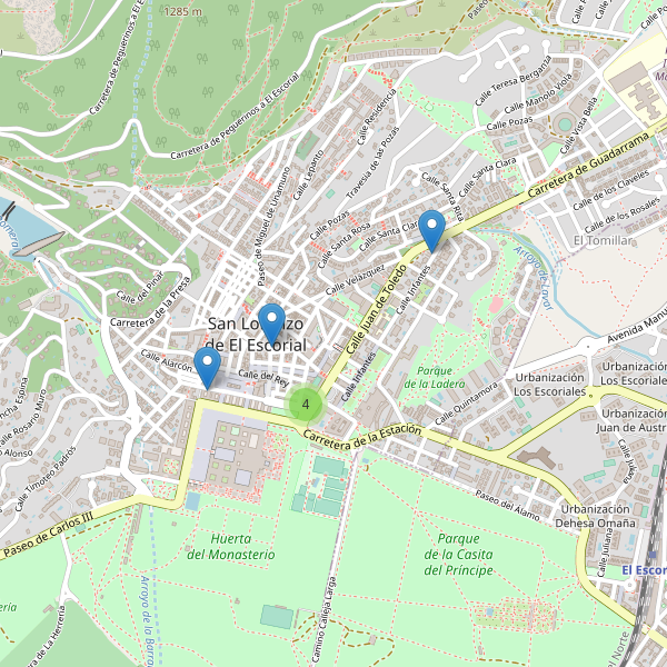 Thumbnail Mapa de hoteles en San Lorenzo de El Escorial