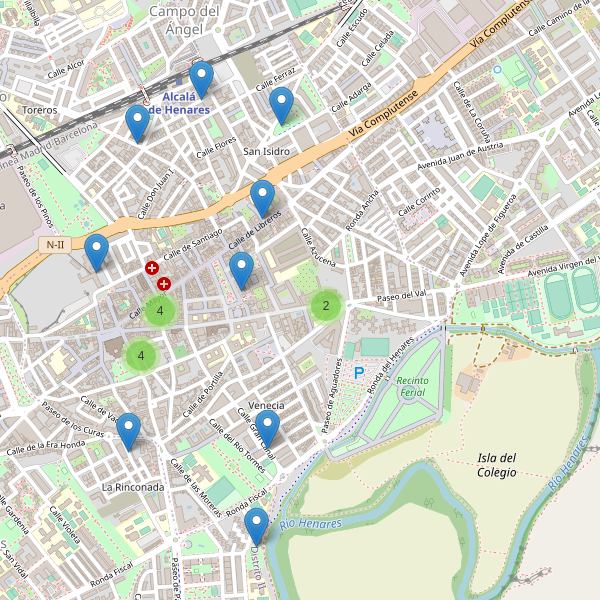Mapa de iglesias en Alcalá de Henares Thumbnail