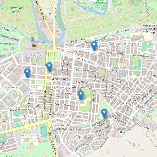 Mapa de iglesias en Aranjuez Thumbnail