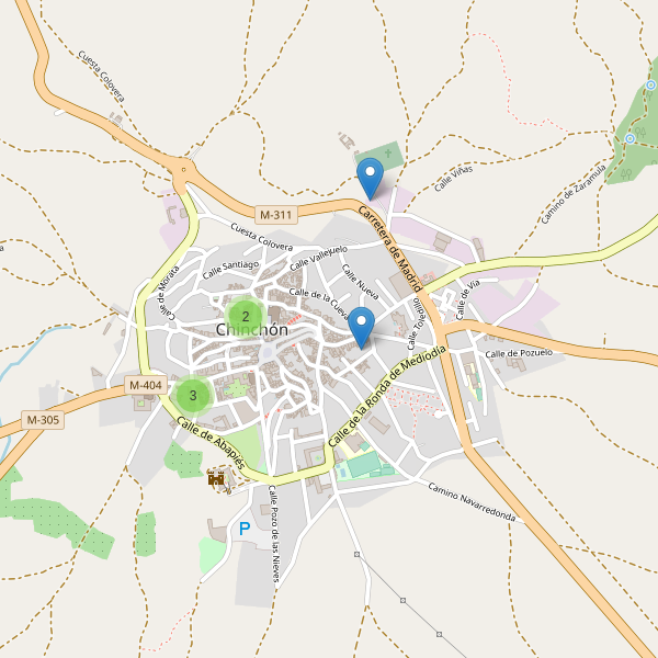 Mapa de iglesias en Chinchón Thumbnail
