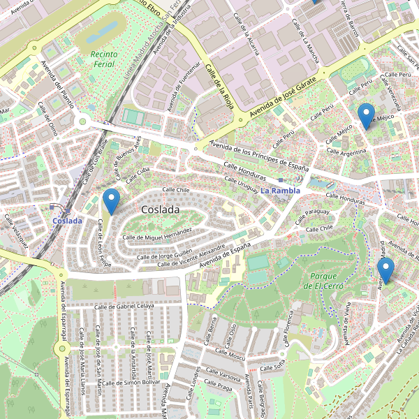 Mapa de iglesias en Coslada Thumbnail