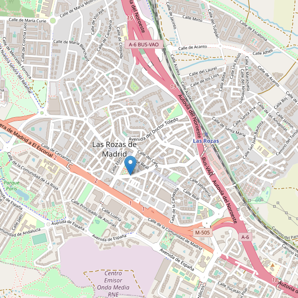 Mapa de iglesias en Las Rozas de Madrid Thumbnail