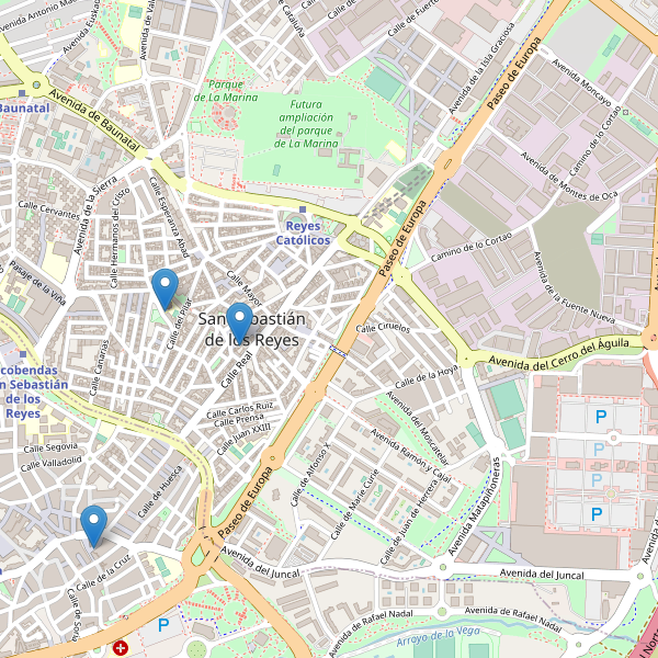 Mapa de iglesias en San Sebastián de los Reyes Thumbnail