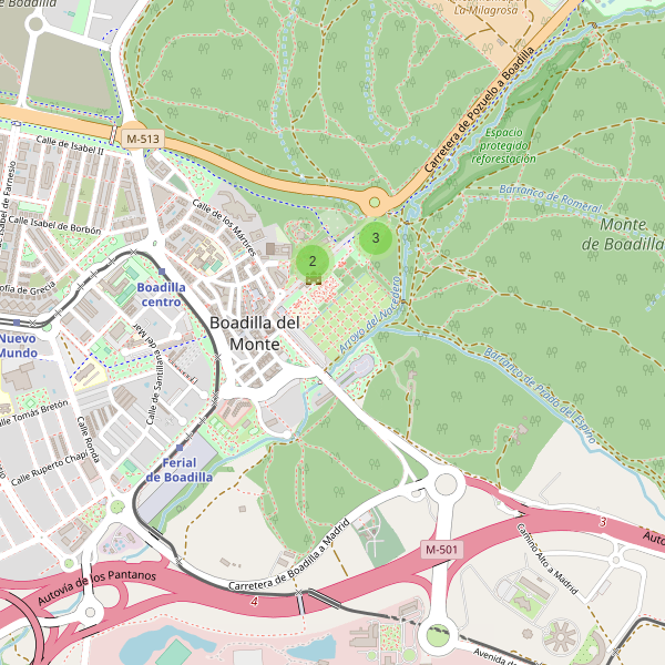 Mapa de monumentos en Boadilla del Monte Thumbnail