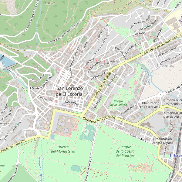 Mapa de monumentos en San Lorenzo de El Escorial Thumbnail