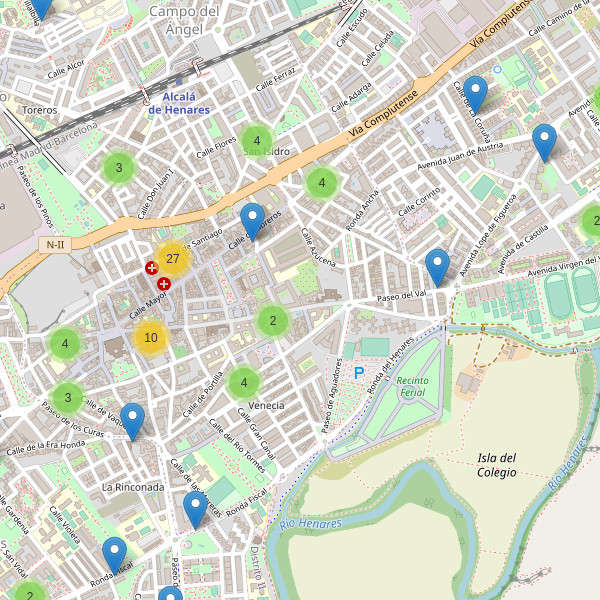 Thumbnail Mapa de restaurantes en Alcalá de Henares