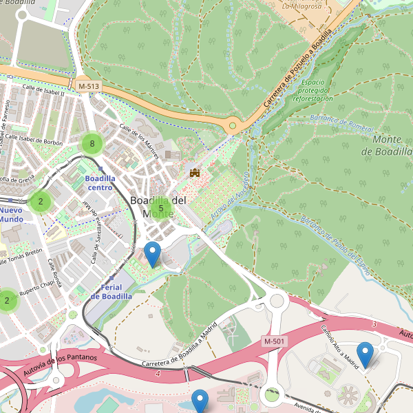 Thumbnail Mapa de restaurantes en Boadilla del Monte