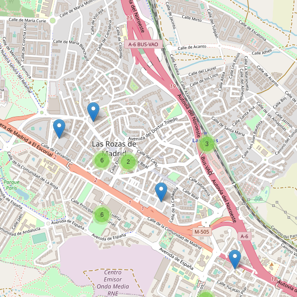 Thumbnail Mapa de restaurantes en Las Rozas de Madrid