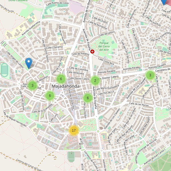 Thumbnail Mapa de restaurantes en Majadahonda