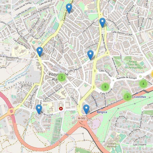 Thumbnail Mapa de restaurantes en Pozuelo de Alarcón