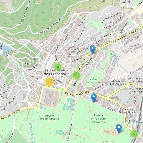 Thumbnail Mapa de restaurantes en San Lorenzo de El Escorial