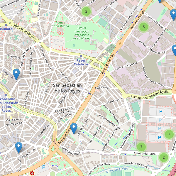 Thumbnail Mapa de restaurantes en San Sebastián de los Reyes