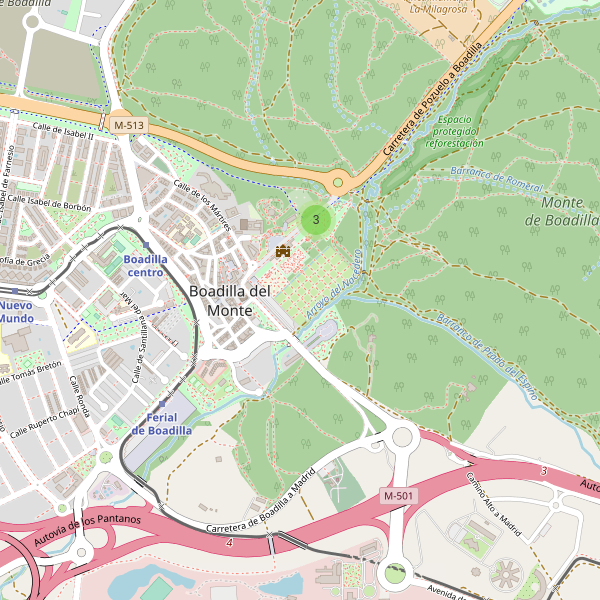 Mapa de sitios-arqueologicos en Boadilla del Monte Thumbnail
