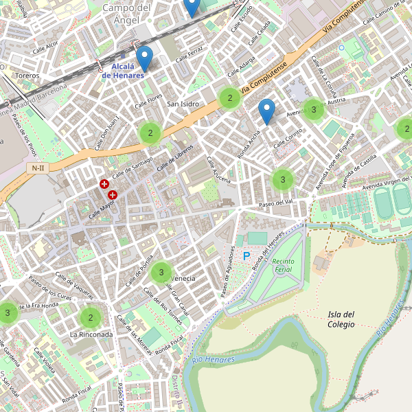 Thumbnail Mapa de supermercados en Alcalá de Henares