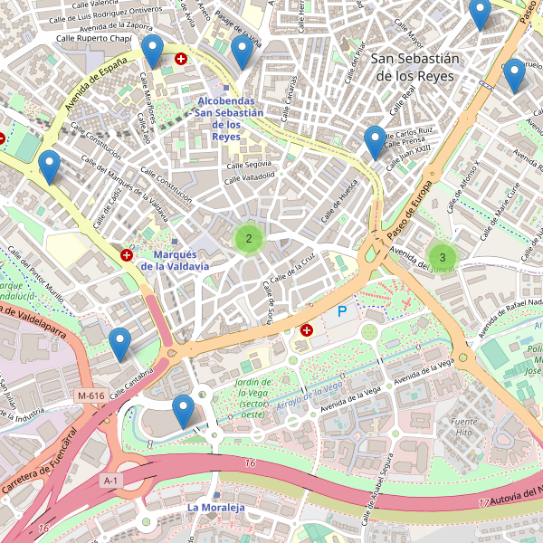 Thumbnail Mapa de supermercados en Alcobendas